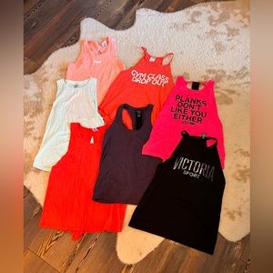 Lot of Victoria Secret Workout Tanks